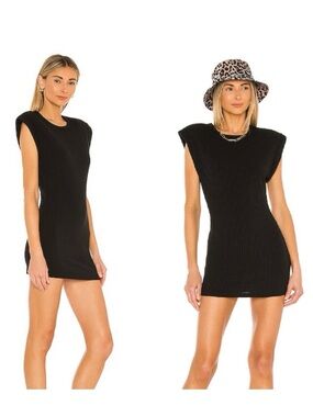 Lovers and Friends from REVOLVE Neda Ribbed Mini Dress in Black